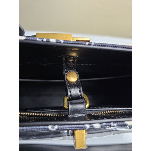 NDG Jeanne 300MM Black Bandana Top Handle Bag Women Pocketbook - Picture 8 of 14